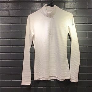 Nike white drift half zip